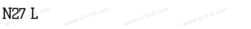 N27 Light字体转换 N27 Light字体转换